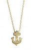 Sterling Gold Anchor Necklace