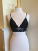 Lace Triangle Bralette-Black (Back in stock)