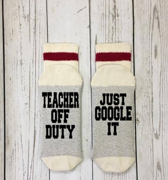 Teacher Off Duty Socks