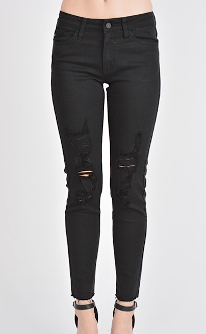 Black Ripped Skinny Jeans