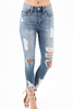Medium Wash Distressed Jean