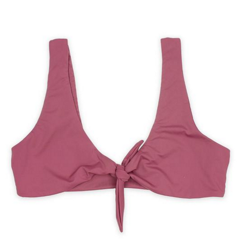 Mauve Tie Knot Bathing Suit Top
