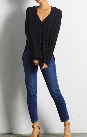 Bobbi Long Sleeve V Neck Sweater (Back In Stock)