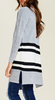 Grey Color Block Cardigan