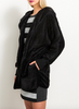 Black Bear Hooded Teddy Jacket