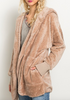 Totally Tan Hooded Teddy Jacket (Back In Stock)
