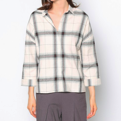 Sabrina Checkered Plaid Top