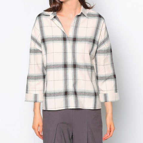 Sabrina Checkered Plaid Top