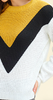 Mustard Color Block Sweater