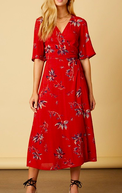 Floral Wrap Dress