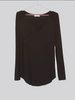 Black Favorite Basic Long Sleeve Top