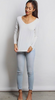 White Favorite Basic Long Sleeve Top