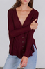 Bobbi Long Sleeve V Neck Sweater