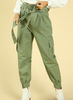 Paperbag Belted Cargo Pant