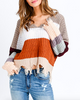 Color Block Distressed Sweater (Back In Stock)
