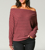Mauve Off The Shoulder Top