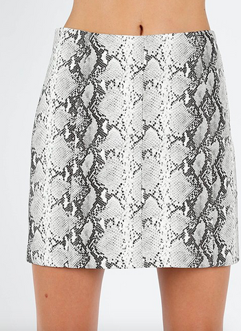 Grey Snake Skin Skirt