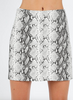 Grey Snake Skin Skirt