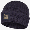 Love Your Melon Charcoal And Navy Speckled Cuffed Beanie