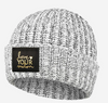 Love Your Melon Charcoal Speckled Gold Foil Cuffed Beanie