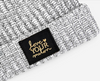 Love Your Melon Charcoal Speckled Gold Foil Cuffed Beanie