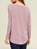 Blush Henley Long Sleeve Top