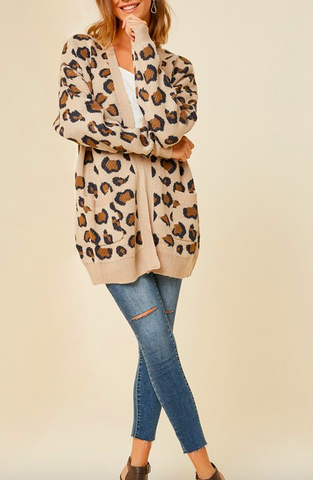 Leena Leopard Print Sweater