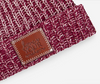 Love Your Melon Burgundy And Natural Speckled Cuffed Beanie