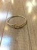 Gold Anchor Bangle Bracelet