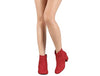 Red Suede Bootie