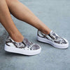 Snake Skin Slip On Sneaker
