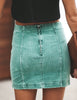 Green Corduroy Mini Skirt