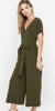 Make It Obvious Jumpsuit In Olive