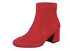 Red Suede Bootie