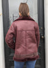 Burgundy Moto Jacket