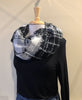 Black And White Infinity Scarf
