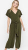 Make It Obvious Jumpsuit In Olive