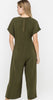 Make It Obvious Jumpsuit In Olive