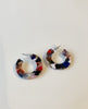 Multi Color Resin Mini Hoop Earring
