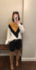 Mustard Color Block Sweater