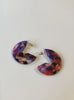 Multi Color Resin Earring